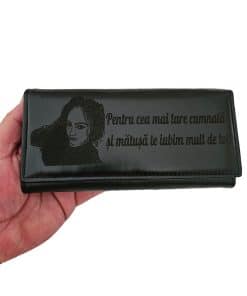 portofel gravat dama negru Pentru cea mai buna cumnata