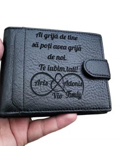 Portofel personalizat Te iubim tati