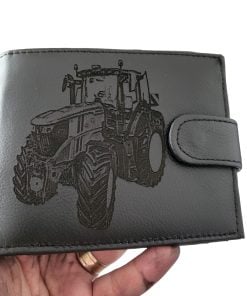 portofel cadou personalizat negru cu capsa Tractor