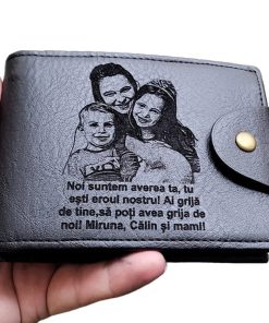 portofel negru cu capsa Noi Suntem
