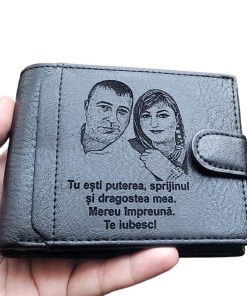 portofel negru cu capsa Tu Esti