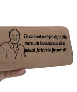 portofel  rose cu 2 fermoare Fie ca acest portofel
