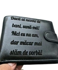 portofel negru cu capsa Daca ai nevoie
