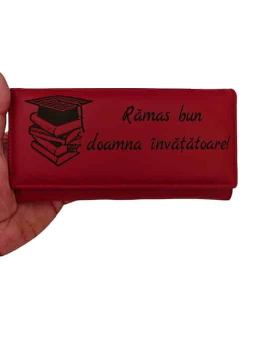 portofel rosu dama Ramas bun