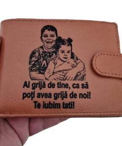 portofel maro coniac cu capsa Ai grija de tine2