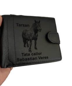 portofel negru cu capsa Tarzan
