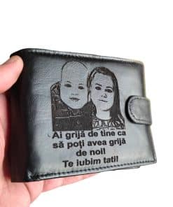portofel negru cu capsa piele naturala Sa poti avea grija de noi