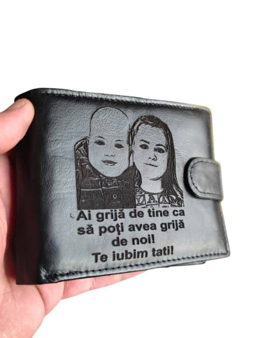portofel negru cu capsa piele naturala Sa poti avea grija de noi
