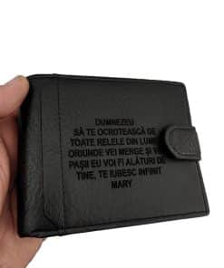 portofel negru cu capsa Sa te ocroteasca