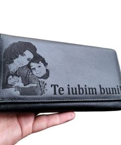 portofel dama negru Te iubim Buni!