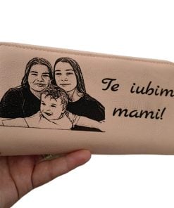 portofel dama Rose 2 fermoare Te Iubim Mami