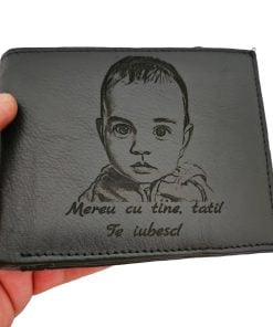 portofel negru fara capsa Mereu cu tine tati