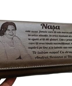 Portofel dama maro piele naturala Nasa