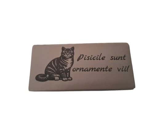 portofel piele naturala dama beige Pisicile sunt ornamente vii