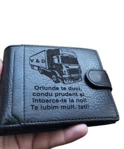 Portofel personalizat cu tir oriunde te duci