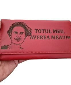 portofel dama rosu Averea mea