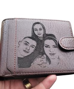 Portofel piele personalizat cu poza Maro