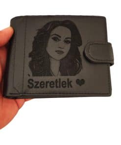 portofel negru cu capsa SzereTlek