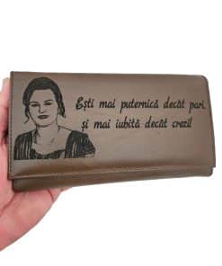 portofel gravat dama maro Esti mai puternica