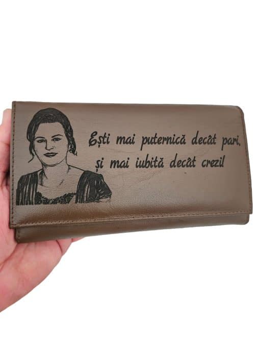 portofel gravat dama maro Esti mai puternica