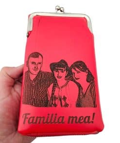 Gentuta tip portofel rosu Familia mea