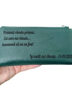 portofel dama verde cu fermoar prieteni raman prieteni