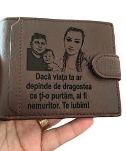 portofel maro cu capsa Daca viata ta ar depinde