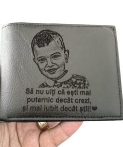 portofel negru fara capsa piele naturala Sa nu uiti