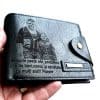 Portofel Personalizat Bucurie peste ani - Portofel Personalizat 'Bucurie peste ani', barbati, piele , cu capsa, negru - Portofelul Meu