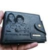 Portofel Personalizat Bunicule te iubim - Portofel Personalizat 'Bunicule, te iubim', barbati, piele , cu capsa, negru - Portofelul Meu