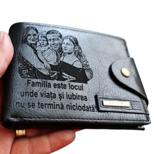 Portofel Personalizat 'Familia este locul 2'