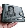 Portofel Personalizat Tati ai grija de tine 2 - Portofel Personalizat 'Tati ai grija de tine 2', barbati, piele , cu capsa, negru - Portofelul Meu