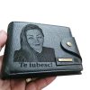 Portofel Personalizat Te iubesc penb 6 - Portofel Personalizat 'Te iubesc penb 6', barbati, piele , cu capsa, negru - Portofelul Meu