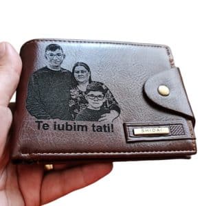 Portofel Personalizat 'Te iubim tati pemb'