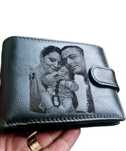 Portofel Personalizat cu poza 27, barbati, piele naturala , negru