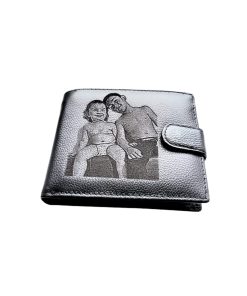 Portofel Personalizat cu poza 6, barbati, piele naturala , negru
