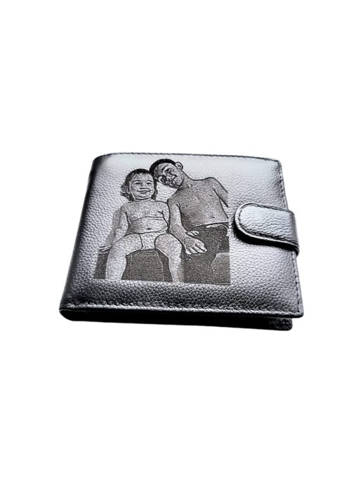 Portofel Personalizat cu poza 6, barbati, piele naturala , negru