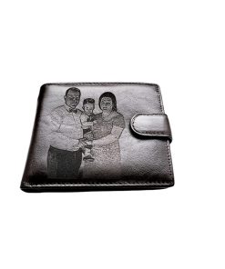 Portofel Personalizat cu poza 11, barbati, piele naturala , negru