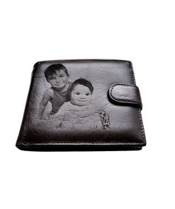 Portofel Personalizat cu poza 14, barbati, piele naturala , negru