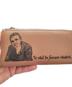 portofel dama cream piele naturala Te vad in fiecare zi