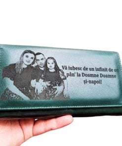 portofel dama verde Va iubesc