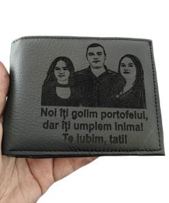 portofel piele naturala personalizat negru fara capsa Noi iti golim portofelul