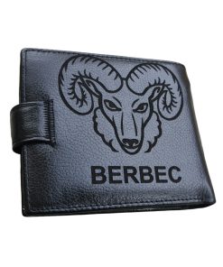 Portofel negru cu capsa zodia berbec