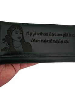 cadou portofel dama negru Ai grija de tine