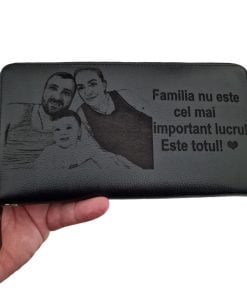 portofel dama penar negru Familia este totul