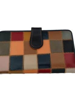 Portofel 3 dama piele naturala Personalizat in interior Multi color personalizat cu poza si text(Poza tip portret maxim 2 persoane si text scurt)
