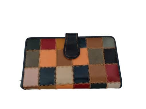 Portofel 3 dama piele naturala Personalizat in interior Multi color personalizat cu poza si text(Poza tip portret maxim 2 persoane si text scurt)