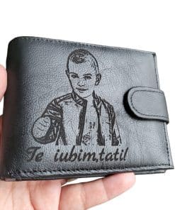 portofel cadou personalizat Te iubim tati