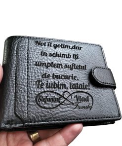 Portofel personalizat Te iubim tataie
