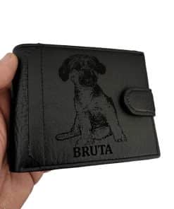 portofel negru cu capsa bruta